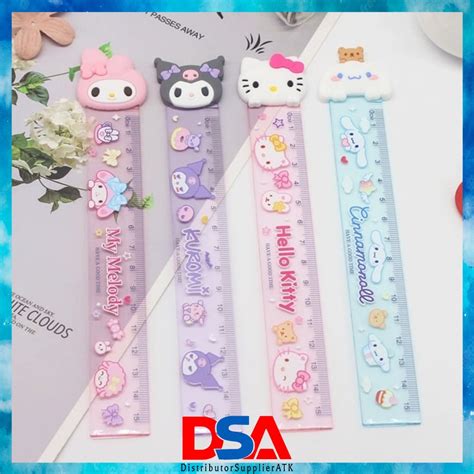 Jual PENGGARIS HEAD RUBBER PREMIUM SANRIO PENGGARIS SANRIO MURAH