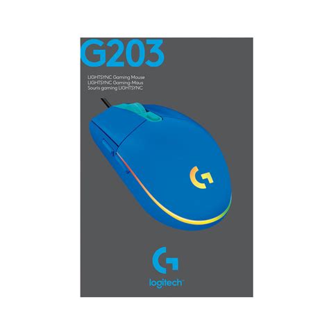 Logitech G G203 Lightsync Gaming Mouse In Blue 8000 Dpi Clove