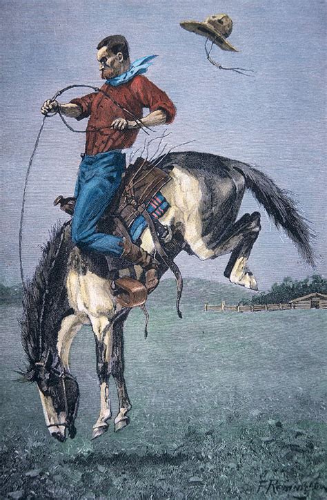 Bronco Buster Painting by Frederic Remington - Pixels