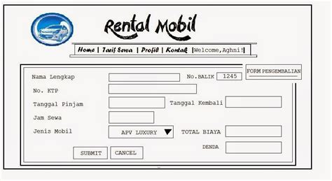 Format Nota Rental Mobil Contoh Kwitansi Rental Mobil Penumpsng Pdf