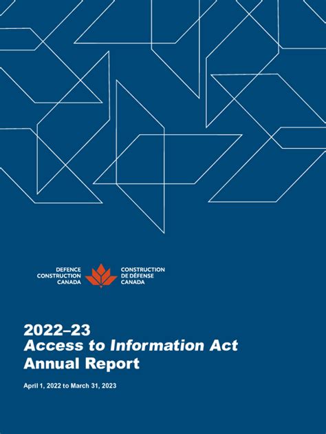 Fillable Online 202223 Access To Information Act Annual Report 202223