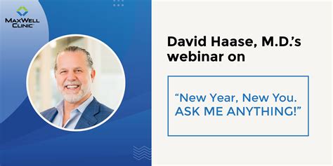 New Year New You Ask Me Anything With Dr David Haase