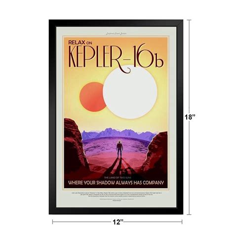 Vintage Nasa Posters Kepler 16b