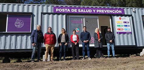 Instalaron estructura de la futura posta de salud y prevención El