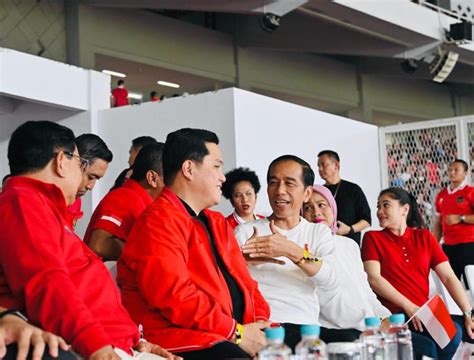 Jokowi Nonton Timnas Bareng Prabowo Erick Dinilai Endorse