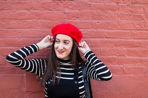 Red Beret and Black Overalls | Baubles to Bubbles