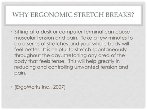 Ergonomic Stretch Breaks