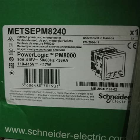 Jual METSEPM 8240 POWER LOGIC PM 8000 SCHNEIDER Jakarta Pusat Aneka