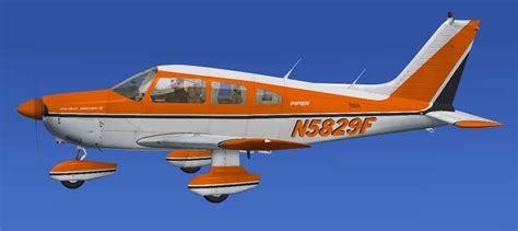 Carenado Piper PA 28 181 Archer II N5829F Textures Microsoft Flight