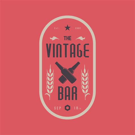 Bar Vintage Logo Design - DesignStudio