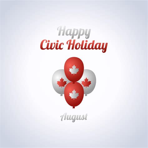 Vector Graphic Of Happy Civic Holiday Good For Civic Holiday