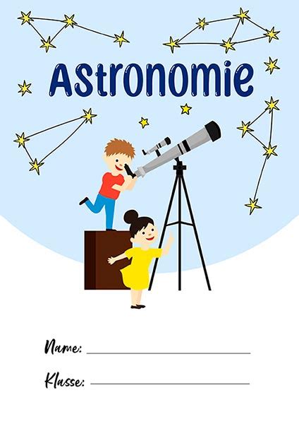 Astronomie Deckblatt Zum Ausdrucken Kostenlose Pdf Vorlagen