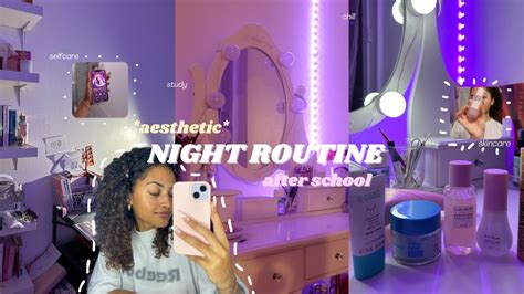 vlog ma aesthetic night routine après les cours YouTube