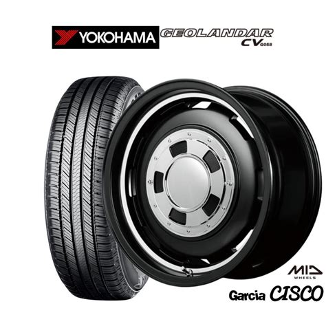 サマータイヤ ホイール4本セット MID ガルシア シスコ ヨコハマ GEOLANDAR ジオランダー CV G058 175 80R16