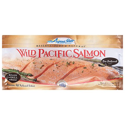 Aqua Star Salmon Wild Pacific Whole Skin On Fillet 125 Lb Deli Carlie Cs