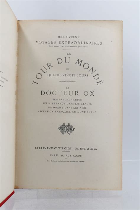 VERNE Le Tour Du Monde En 80 Jours Le Docteur Ox Edition Originale