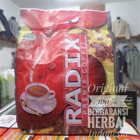 Jual Kopi Radix Hpa Malaysia Isi Sachet Kopi Pracampuran Isi