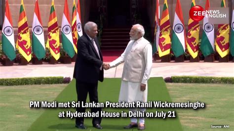 PM Modi Holds Bilateral Talks With Sri Lankan President Ranil