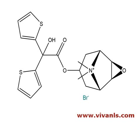 Tiotropium Bromide, CAS Number 136310-93-5, Formula C₁₉H₂₂BrNO₄S₂, VIVAN Life Sciences