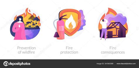 Firefighting Vector Concept Metaphors Stock Vector Image By