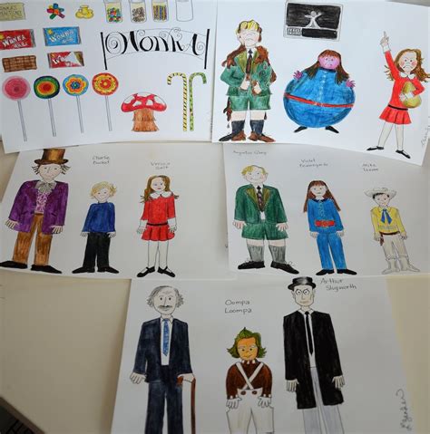 Willy Wonka Charlie And The Chocolate Factory Printable Characters