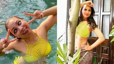 Lara Dutta Shares Pictures Chilling In The Pool As She Celebrates Her