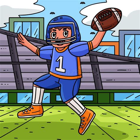 Cartoon Football Pass Stock Illustrations 1 431 Cartoon Football Pass Stock Illustrations