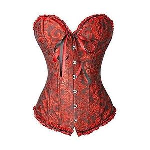 FeelinGirl Corsetto Donna Push Up Corpetto Allacciare Corsetti Overbust