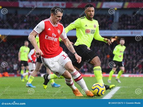 Granit Xhaka E Callum Robinson Foto De Stock Editorial Imagem De