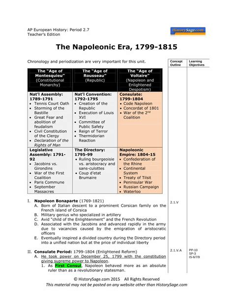 PDF The Napoleonic Era 1799 1815pa01000599 Schoolwires Net Cms Lib04