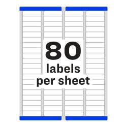 Avery 80 Label Template - Pensandpieces