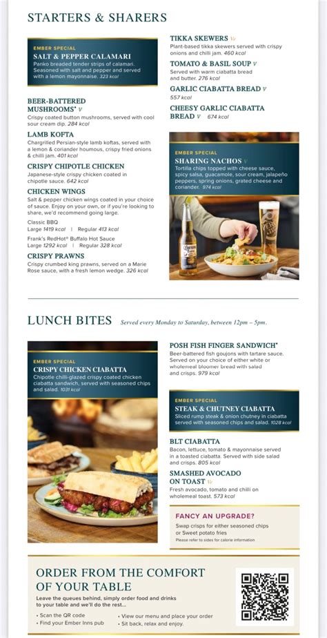 Farmhouse Inns Windmill Farm Lincolns Full Menu Online