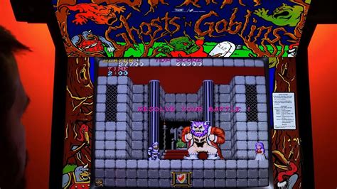 Ghosts N Goblins Arcade Cabinet MAME Playthrough 2 Loops W