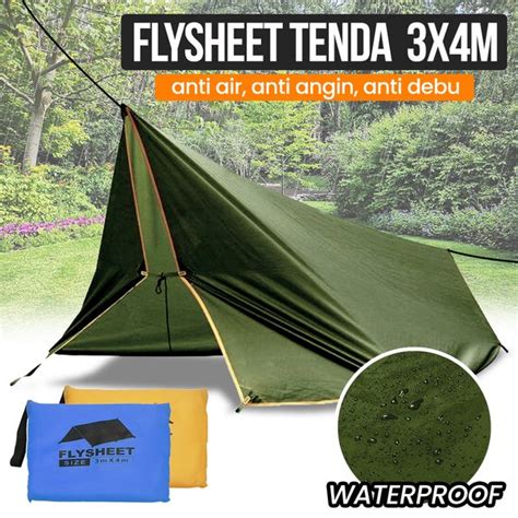 Jual Flysheet Fly Sheet Tebal M X M Tenda Berteduh Tenda Kemah