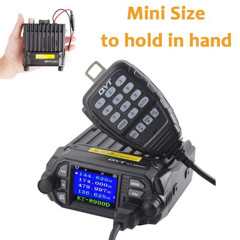 QYT KT 8900D 25W Vehicle Mounted Two Way Radio Mini Mobile Radio Two