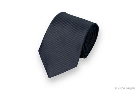 Solid Black Silk Tie Grateful Gadgets