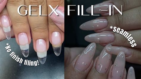 BEST QUICKEST EASIEST GELX FILL IN No Finish Filing Seemless