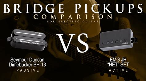 Seymour Duncan Dimebucker Sh Vs Emg Jh Het Set Bridge Guitar