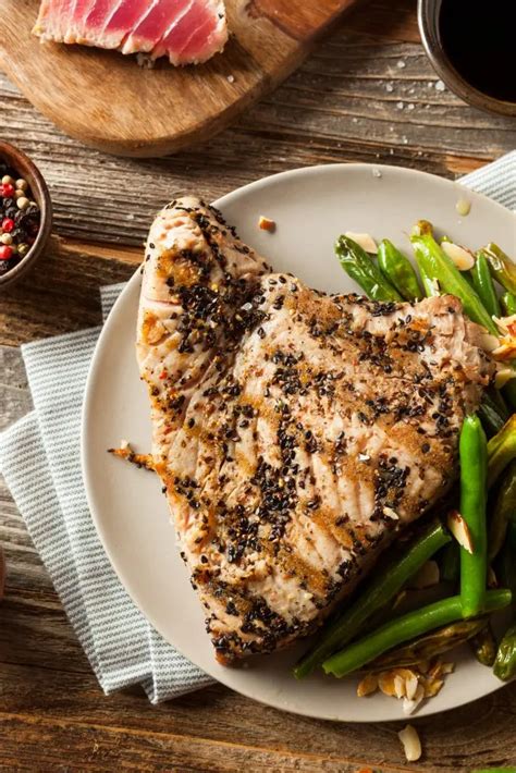 Grilled Tuna Steaks With Asian Sesame Crust Seafood Friday