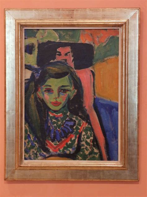 K Ernst Ludwig Kirchner Franzi In Front Of Carved Chair