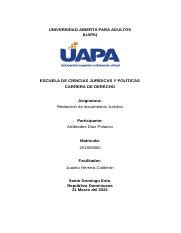 Trabajo Final Redaccion De Documentos Juridicos Docx UNIVERSIDAD