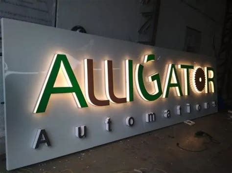 Led Sign Board Letter Material Acrylic And Metel Size 12 Rs 1200