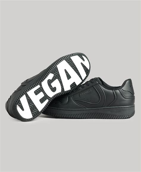 Mens Chunky Vegan Basket Trainers In Blackblack Superdry Uk