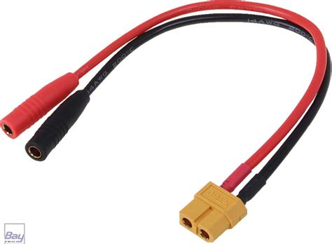 Robbe Modellsport Adapterkabel XT 60 Buchse AUF 4MM ISD Bay Tec