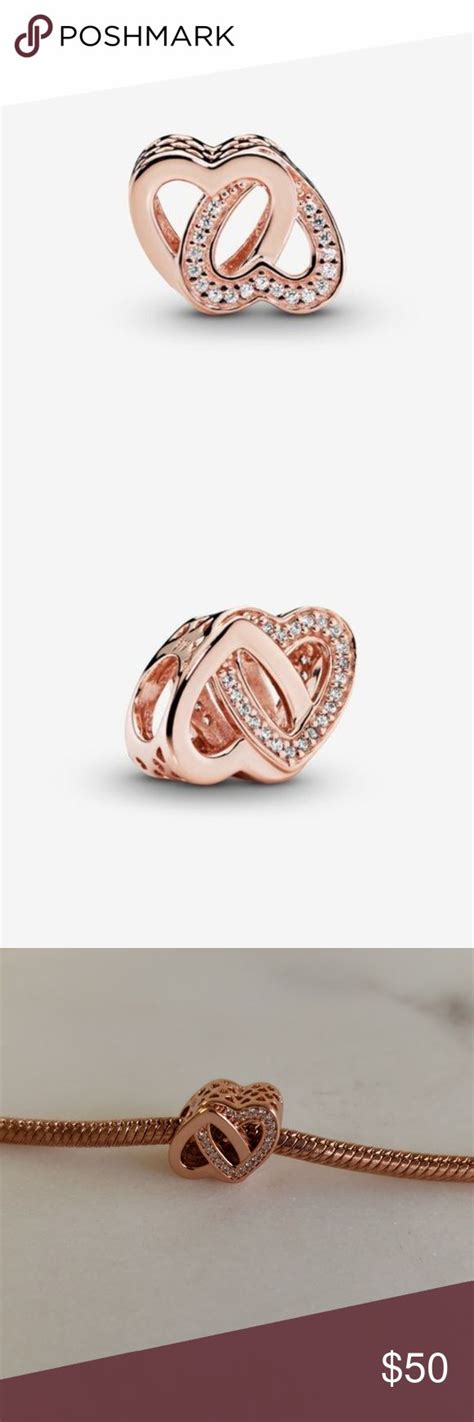 Entwined Hearts Charm Pandora Rose Jewelry
