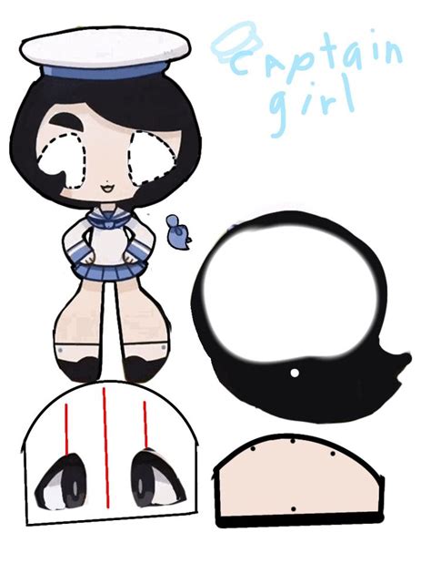 The Paper Doll Is Wearing A Sailor S Hat