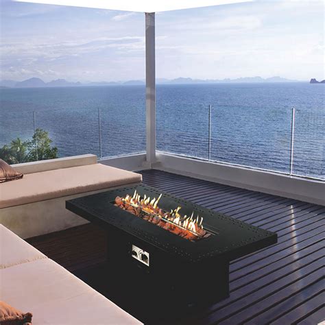 Rectangular Gas Fire Table With Line Burner Kit GF S1060RCL We Are