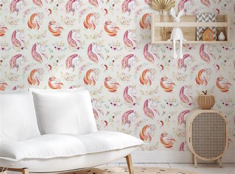 Unicorn dreams wallpaper - Free shipping | Happywall