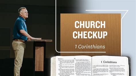 Church Checkup Corinthians Pastor Jeff Crook Youtube