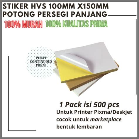 Jual STIKER LABEL HVS UK A6 ISI 500 STICKER LABEL HVS OLSHOP Shopee